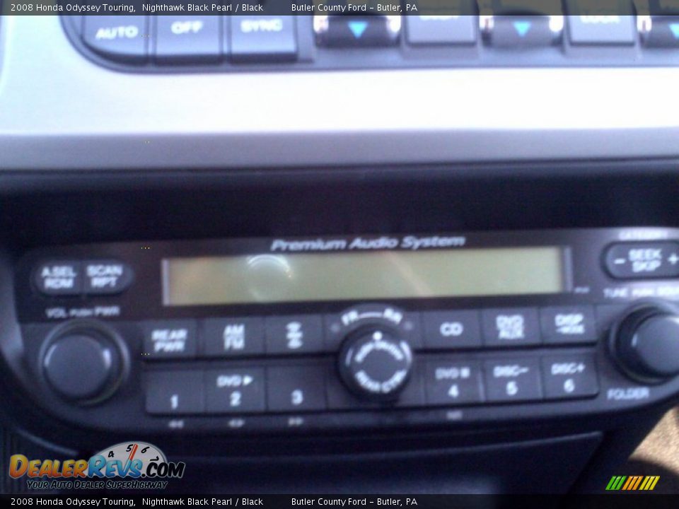 2008 Honda Odyssey Touring Nighthawk Black Pearl / Black Photo #22