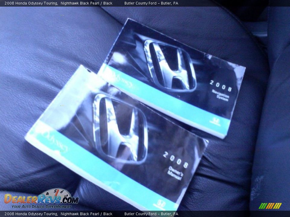 2008 Honda Odyssey Touring Nighthawk Black Pearl / Black Photo #33