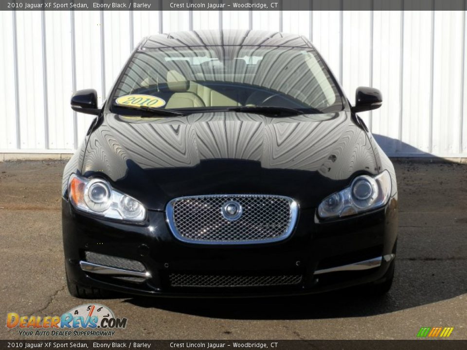 2010 Jaguar XF Sport Sedan Ebony Black / Barley Photo #2