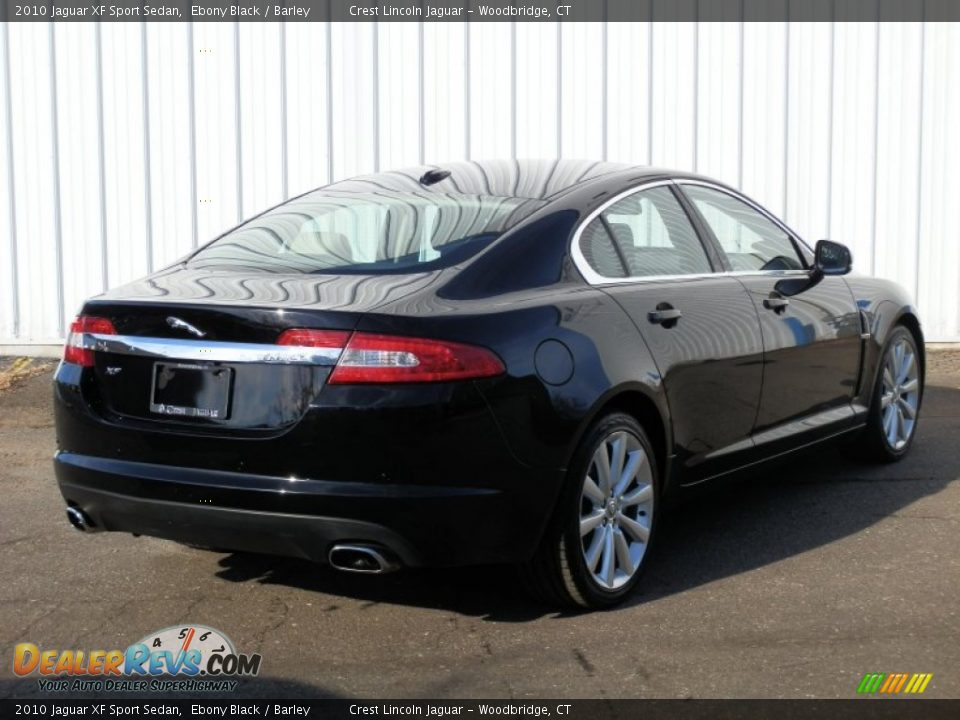 2010 Jaguar XF Sport Sedan Ebony Black / Barley Photo #4