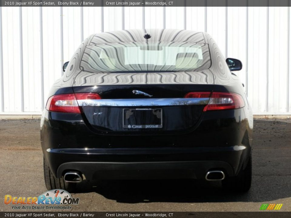 2010 Jaguar XF Sport Sedan Ebony Black / Barley Photo #5