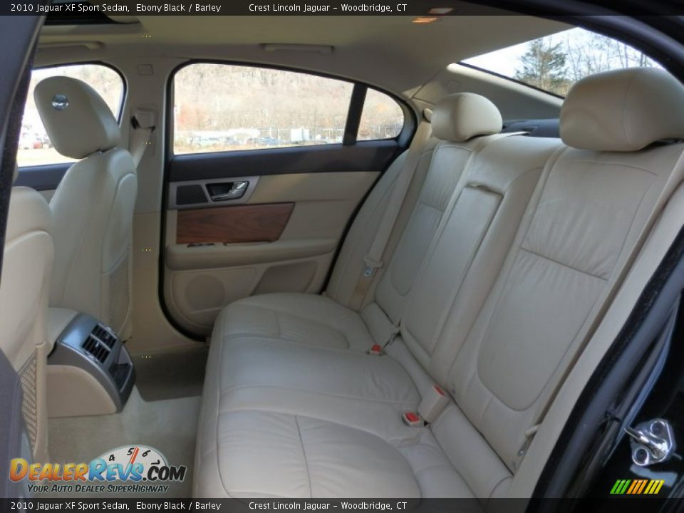 Rear Seat of 2010 Jaguar XF Sport Sedan Photo #9