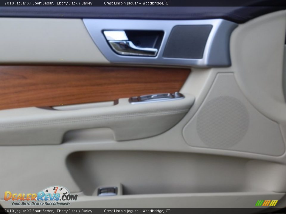 2010 Jaguar XF Sport Sedan Ebony Black / Barley Photo #12