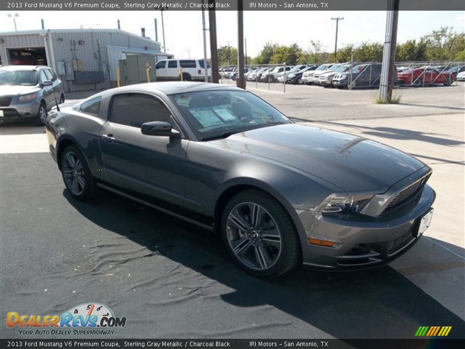 2013 Ford Mustang V6 Premium Coupe Sterling Gray Metallic Charcoal