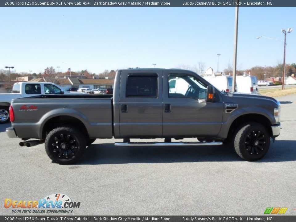 2008 Ford F250 Super Duty XLT Crew Cab 4x4 Dark Shadow Grey Metallic / Medium Stone Photo #7