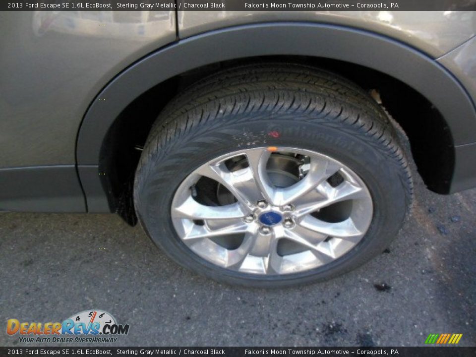 2013 Ford Escape SE 1.6L EcoBoost Sterling Gray Metallic / Charcoal Black Photo #9