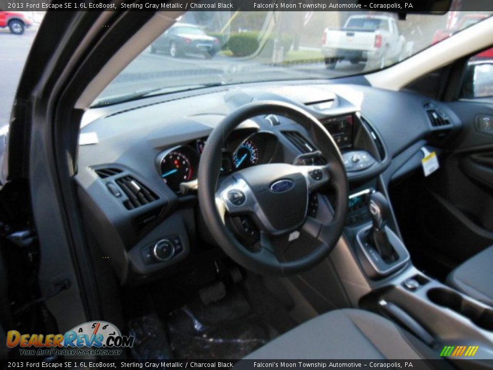 2013 Ford Escape SE 1.6L EcoBoost Sterling Gray Metallic / Charcoal Black Photo #10