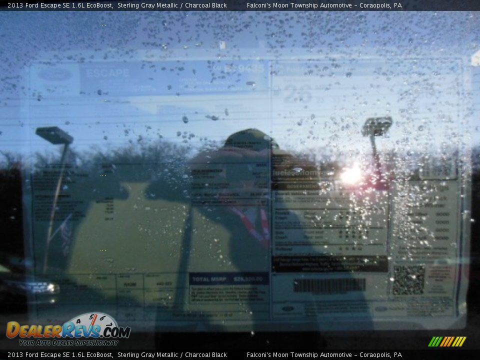 2013 Ford Escape SE 1.6L EcoBoost Sterling Gray Metallic / Charcoal Black Photo #19