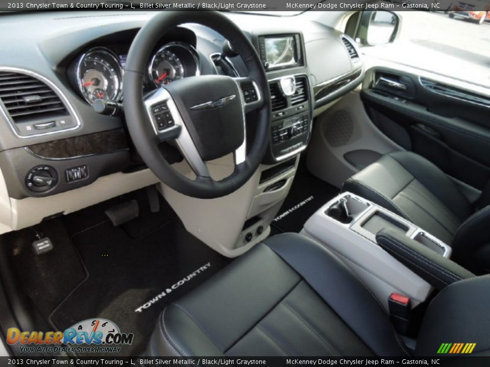 Black/Light Graystone Interior - 2013 Chrysler Town & Country Touring - L Photo #32