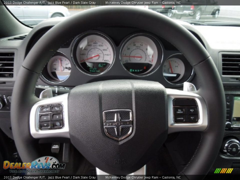 2013 Dodge Challenger R/T Jazz Blue Pearl / Dark Slate Gray Photo #16