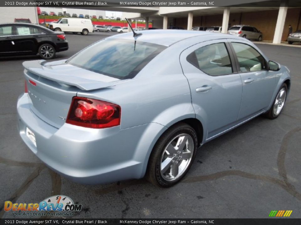 2013 Dodge Avenger SXT V6 Crystal Blue Pearl / Black Photo #5