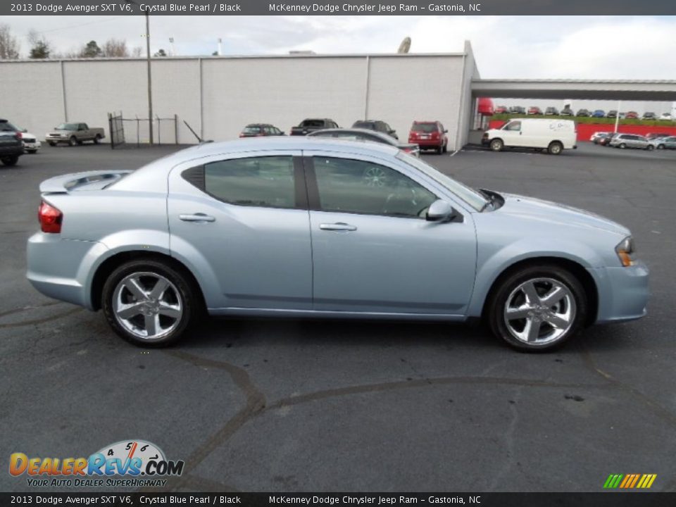 2013 Dodge Avenger SXT V6 Crystal Blue Pearl / Black Photo #6
