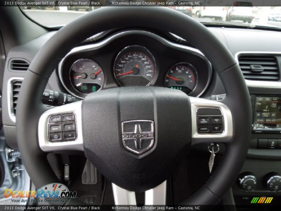 2013 Dodge Avenger SXT V6 Steering Wheel Photo #15