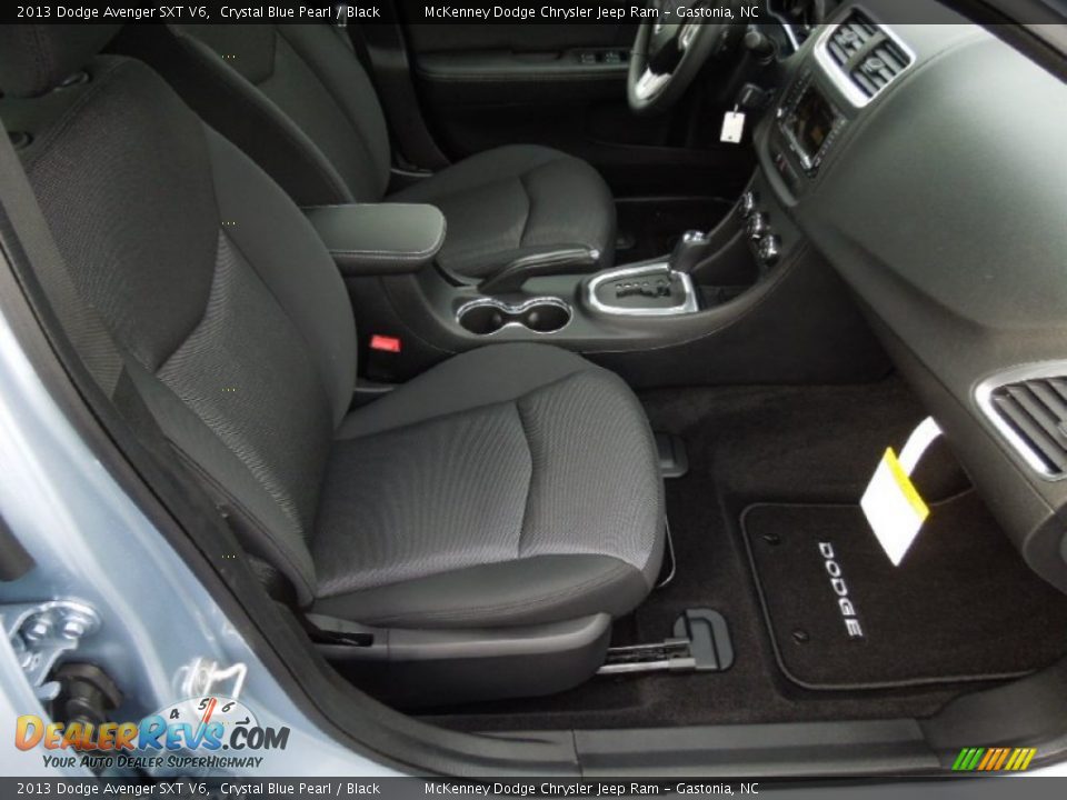 2013 Dodge Avenger SXT V6 Crystal Blue Pearl / Black Photo #22