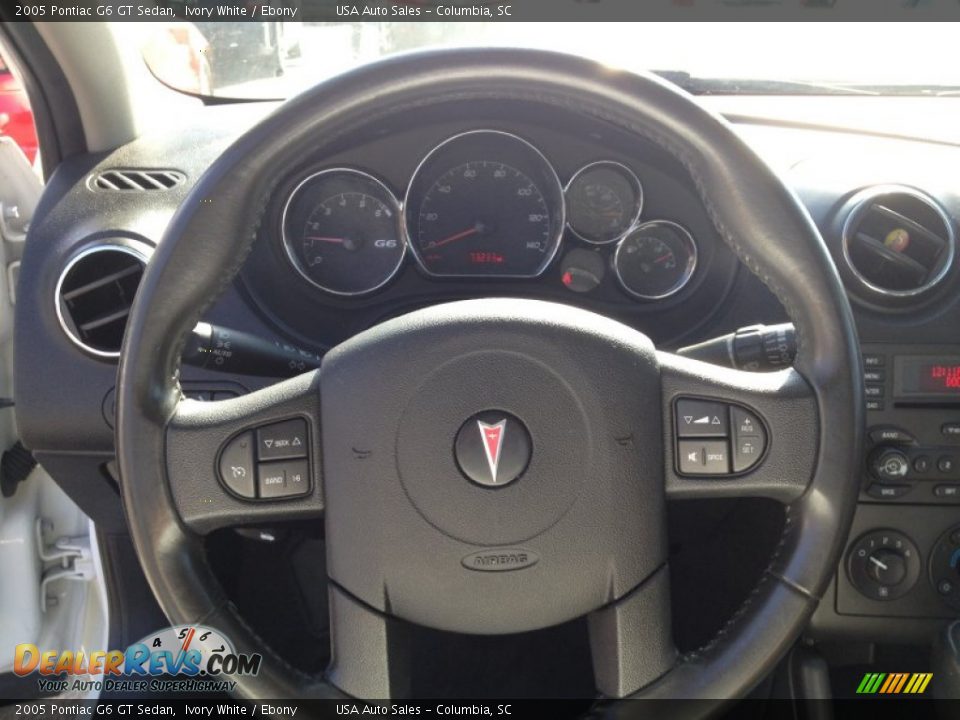 2005 Pontiac G6 GT Sedan Ivory White / Ebony Photo #27