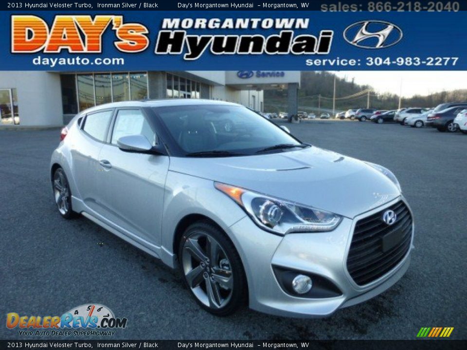 2013 Hyundai Veloster Turbo Ironman Silver / Black Photo #1
