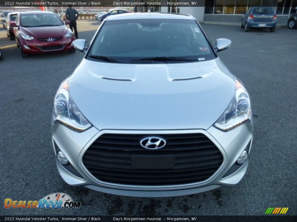 2013 Hyundai Veloster Turbo Ironman Silver / Black Photo #2