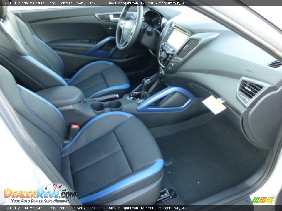2013 Hyundai Veloster Turbo Ironman Silver / Black Photo #10