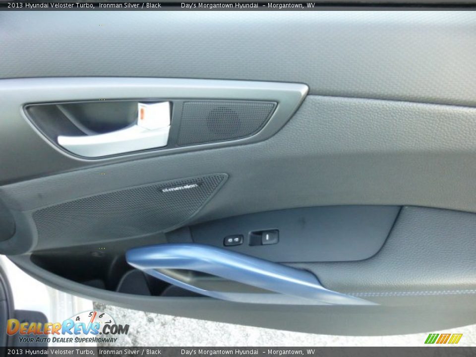 2013 Hyundai Veloster Turbo Ironman Silver / Black Photo #12