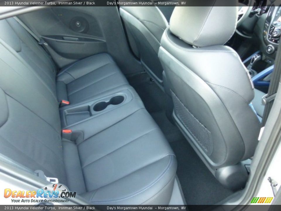 2013 Hyundai Veloster Turbo Ironman Silver / Black Photo #13