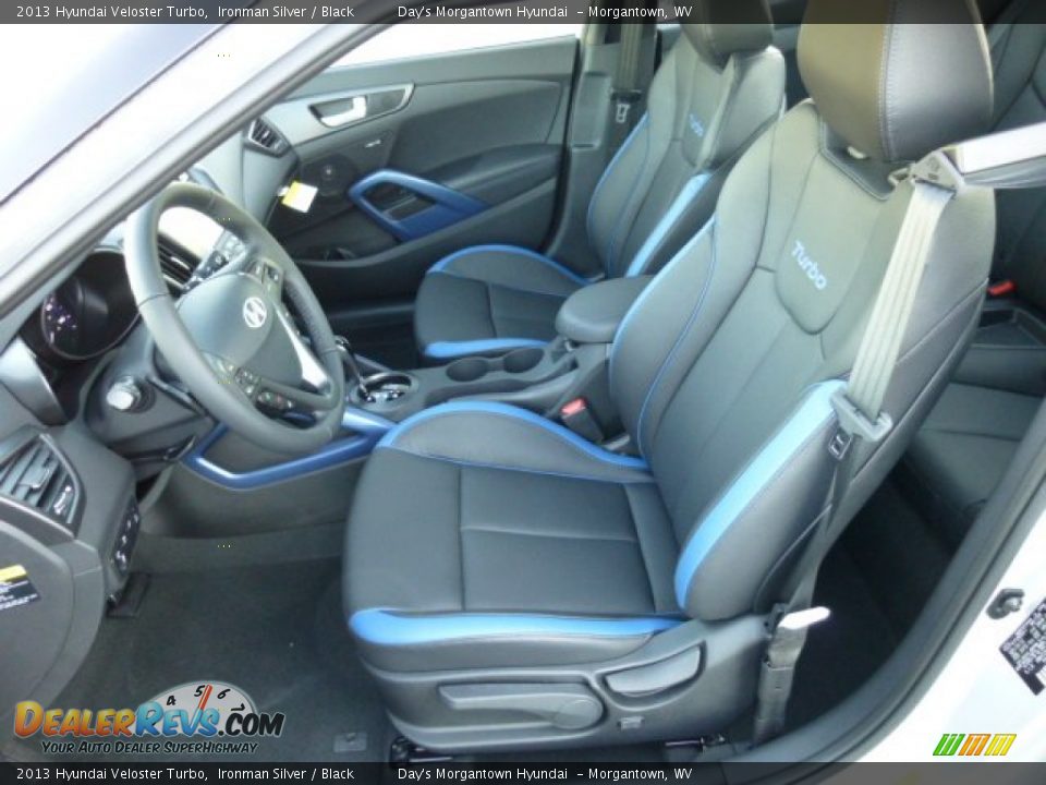 2013 Hyundai Veloster Turbo Ironman Silver / Black Photo #15
