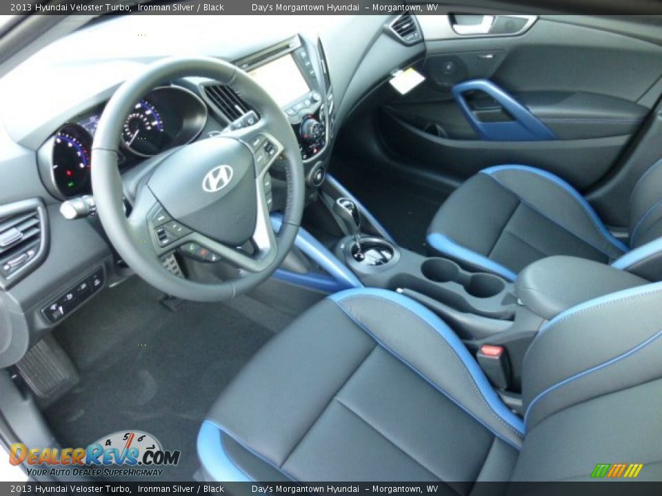 2013 Hyundai Veloster Turbo Ironman Silver / Black Photo #16