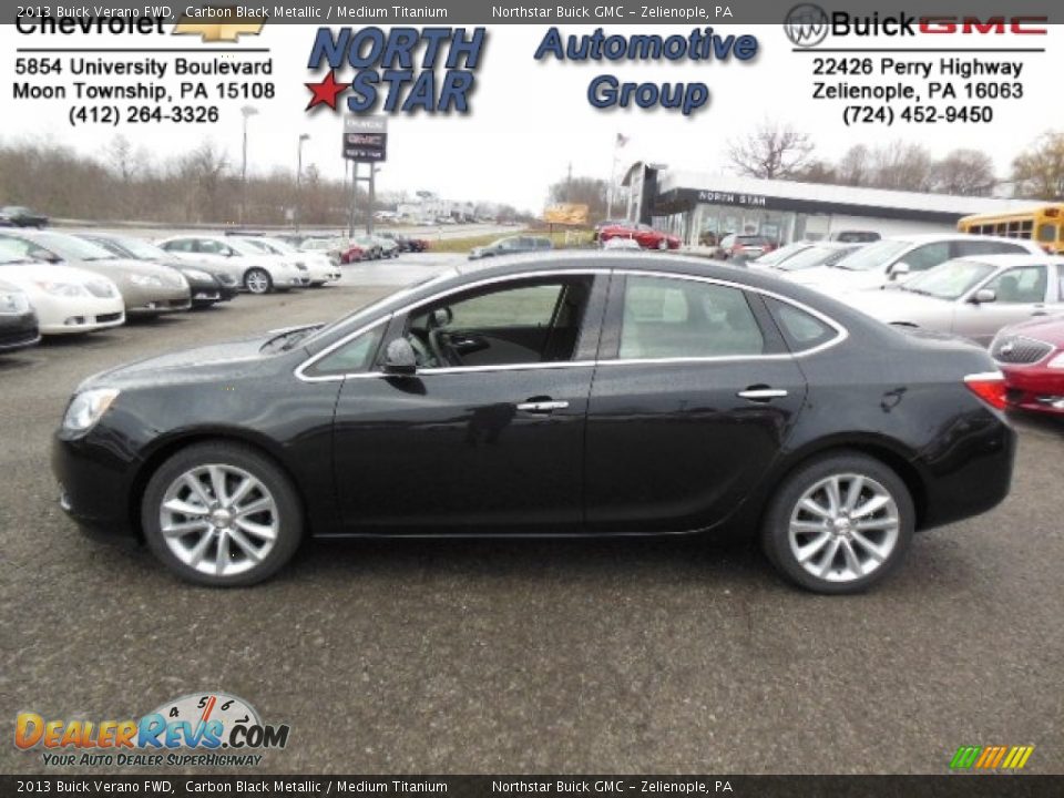 2013 Buick Verano FWD Carbon Black Metallic / Medium Titanium Photo #1