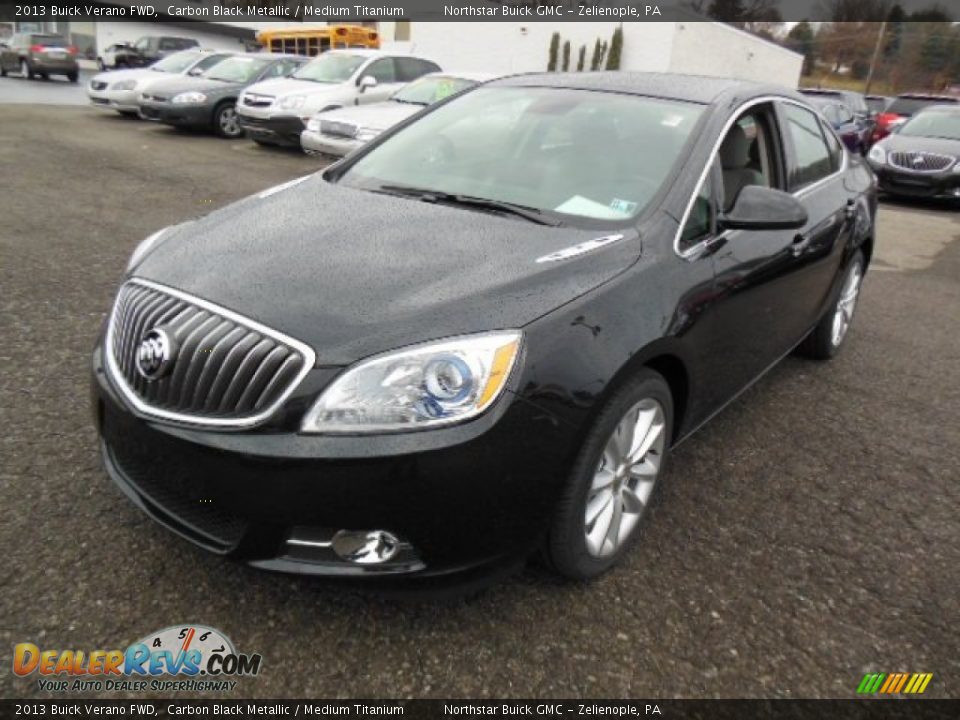 2013 Buick Verano FWD Carbon Black Metallic / Medium Titanium Photo #2