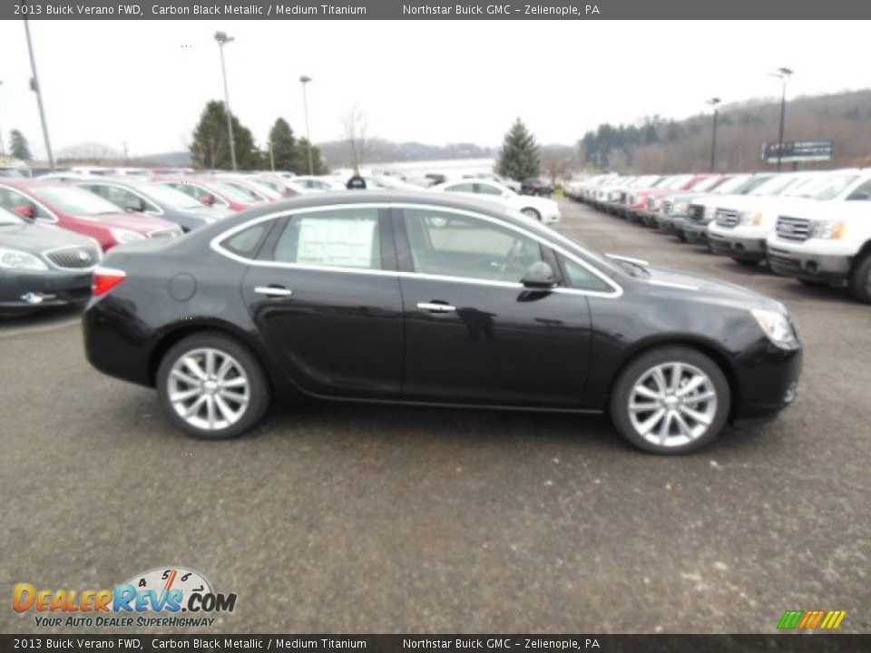 2013 Buick Verano FWD Carbon Black Metallic / Medium Titanium Photo #5