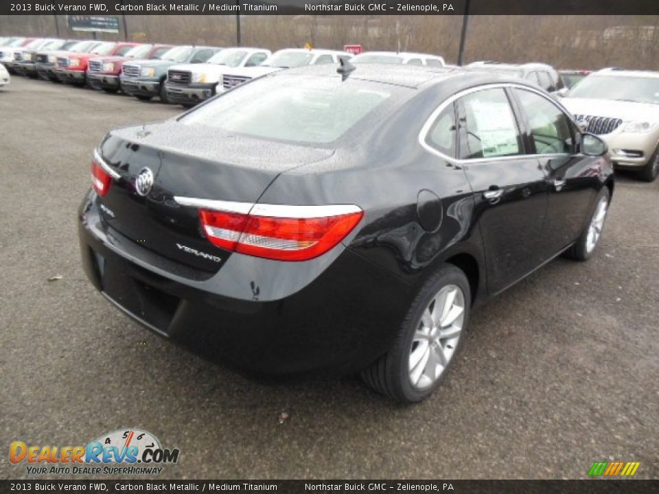 2013 Buick Verano FWD Carbon Black Metallic / Medium Titanium Photo #6