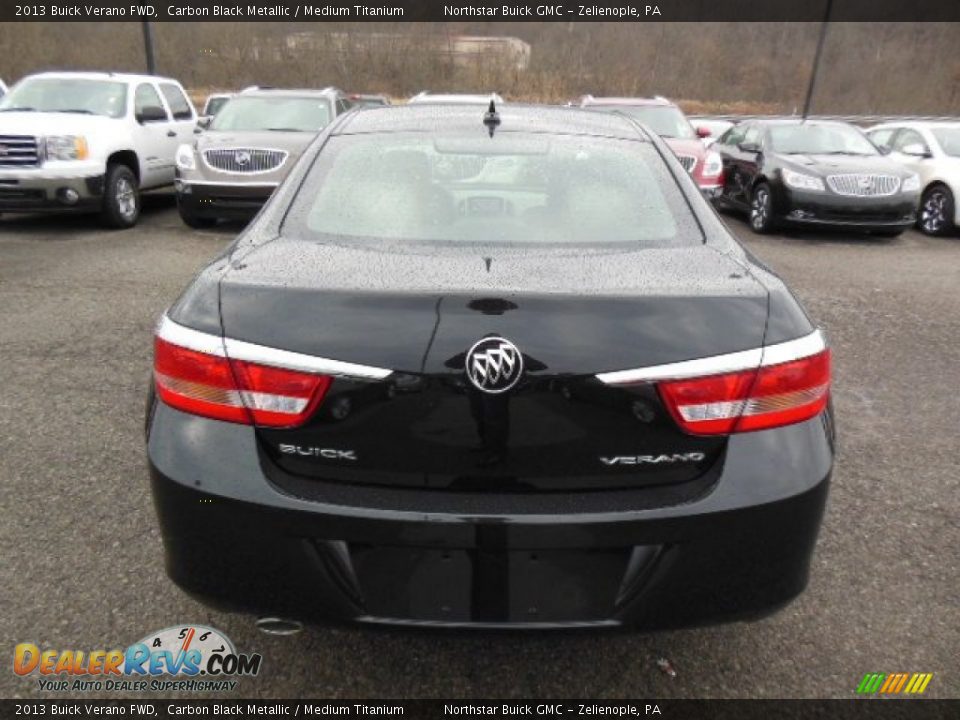 2013 Buick Verano FWD Carbon Black Metallic / Medium Titanium Photo #7