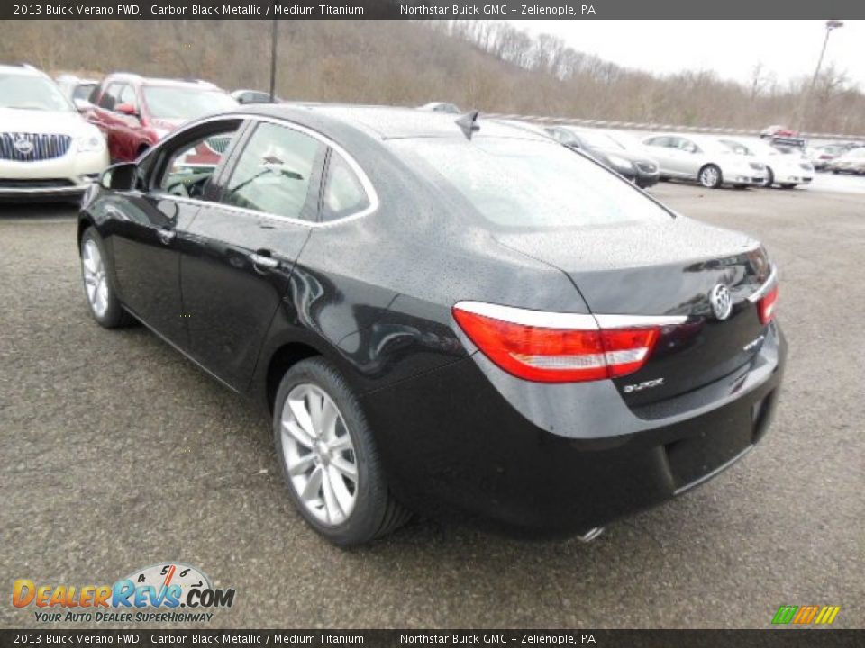 2013 Buick Verano FWD Carbon Black Metallic / Medium Titanium Photo #8