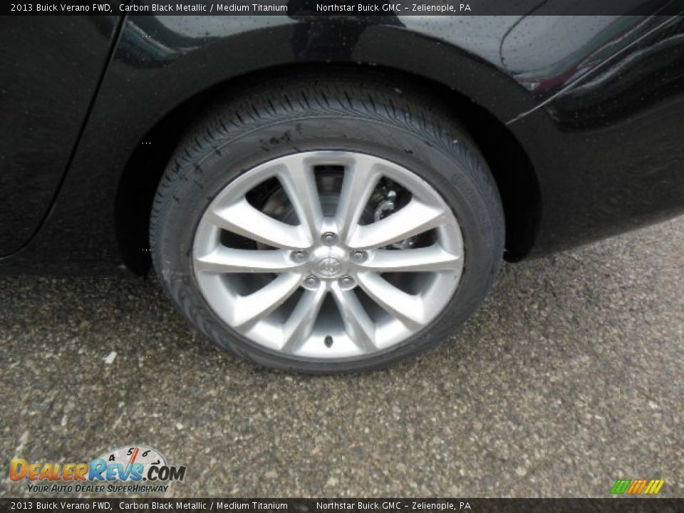 2013 Buick Verano FWD Carbon Black Metallic / Medium Titanium Photo #9