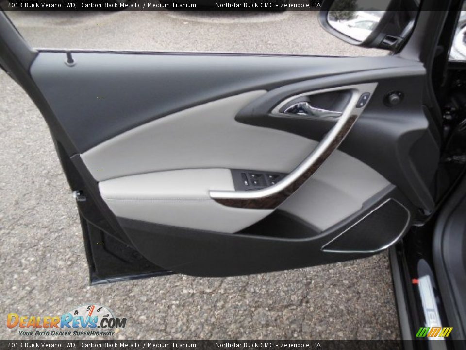 2013 Buick Verano FWD Carbon Black Metallic / Medium Titanium Photo #12