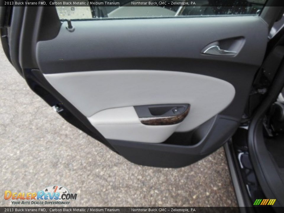2013 Buick Verano FWD Carbon Black Metallic / Medium Titanium Photo #14