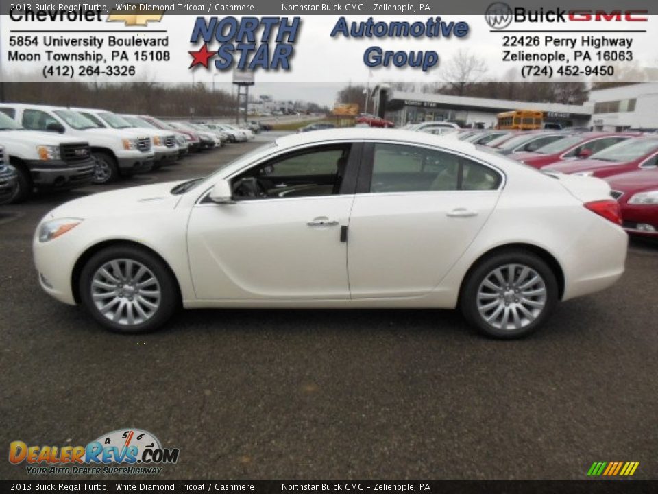 2013 Buick Regal Turbo White Diamond Tricoat / Cashmere Photo #1