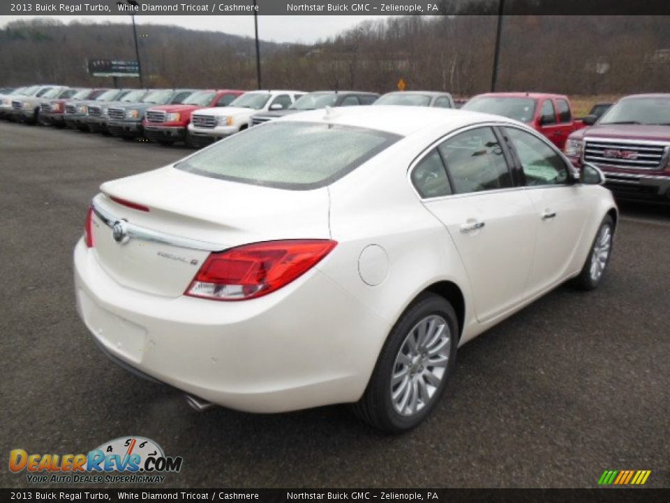 2013 Buick Regal Turbo White Diamond Tricoat / Cashmere Photo #6