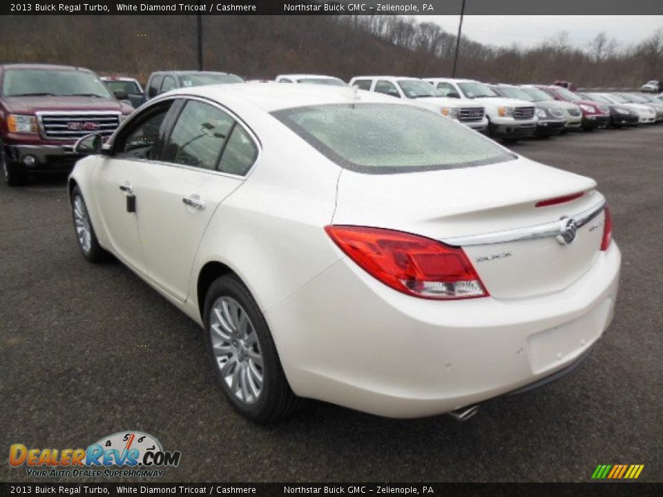 2013 Buick Regal Turbo White Diamond Tricoat / Cashmere Photo #8