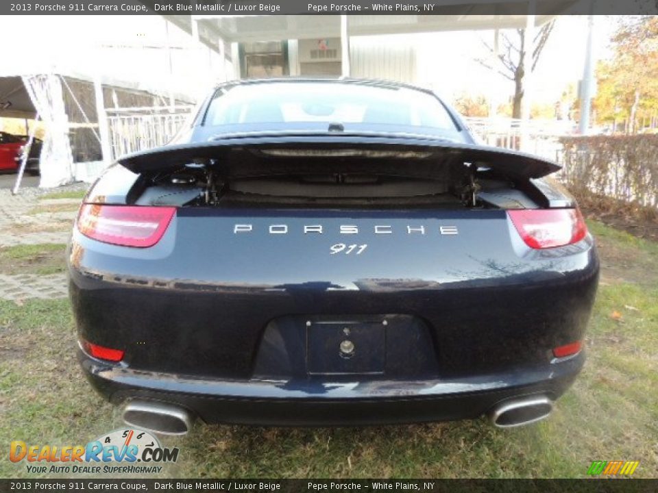 2013 Porsche 911 Carrera Coupe Dark Blue Metallic / Luxor Beige Photo #7