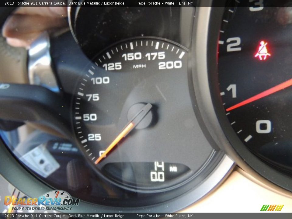 2013 Porsche 911 Carrera Coupe Dark Blue Metallic / Luxor Beige Photo #29