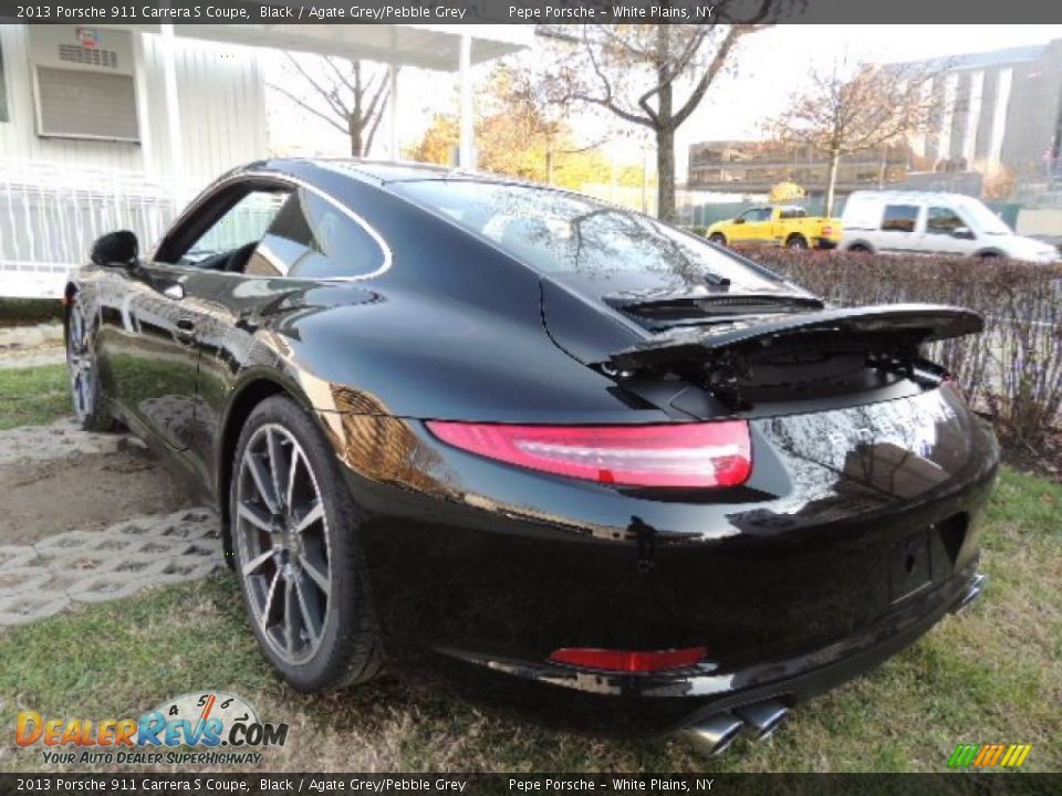2013 Porsche 911 Carrera S Coupe Black / Agate Grey/Pebble Grey Photo #6