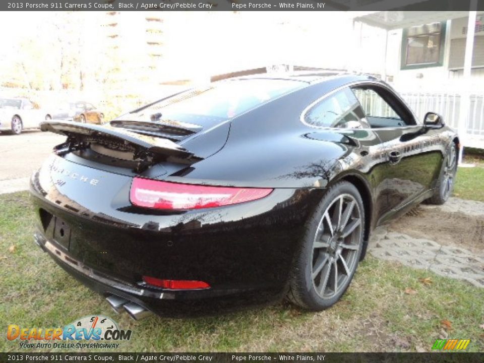 2013 Porsche 911 Carrera S Coupe Black / Agate Grey/Pebble Grey Photo #8
