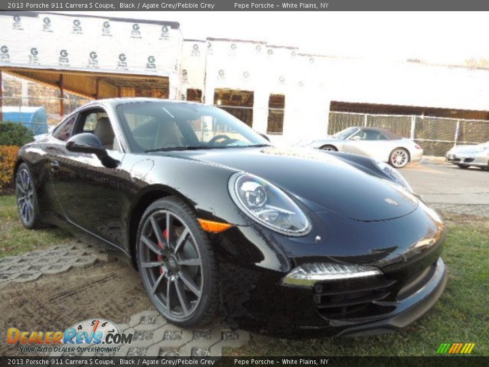 2013 Porsche 911 Carrera S Coupe Black / Agate Grey/Pebble Grey Photo #11
