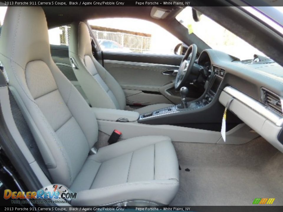 Agate Grey/Pebble Grey Interior - 2013 Porsche 911 Carrera S Coupe Photo #13