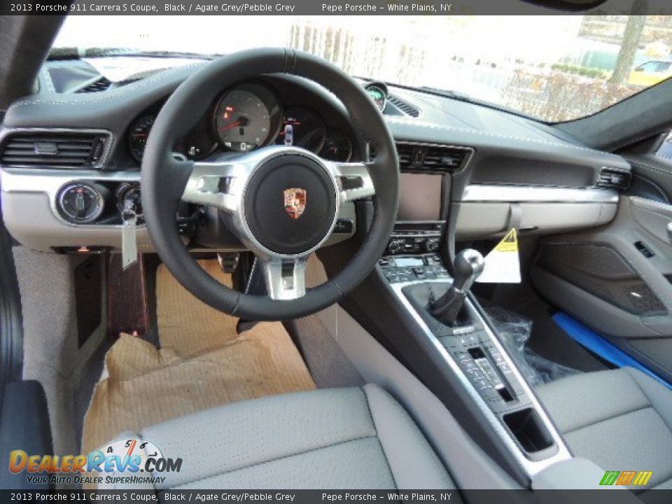 Agate Grey/Pebble Grey Interior - 2013 Porsche 911 Carrera S Coupe Photo #19