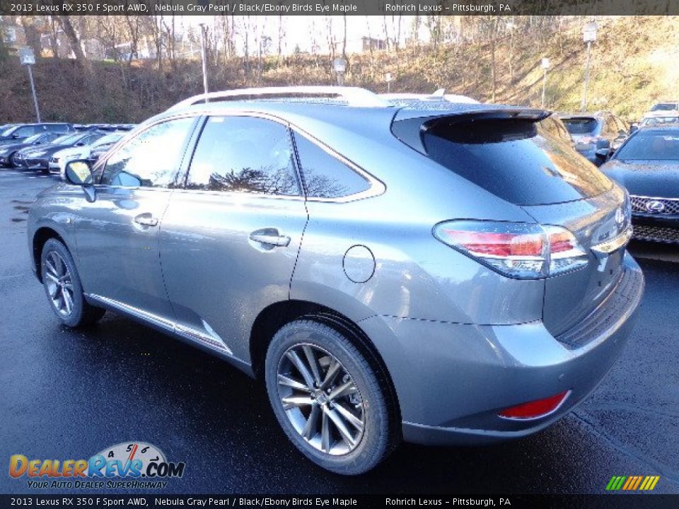 2013 Lexus RX 350 F Sport AWD Nebula Gray Pearl / Black/Ebony Birds Eye Maple Photo #2