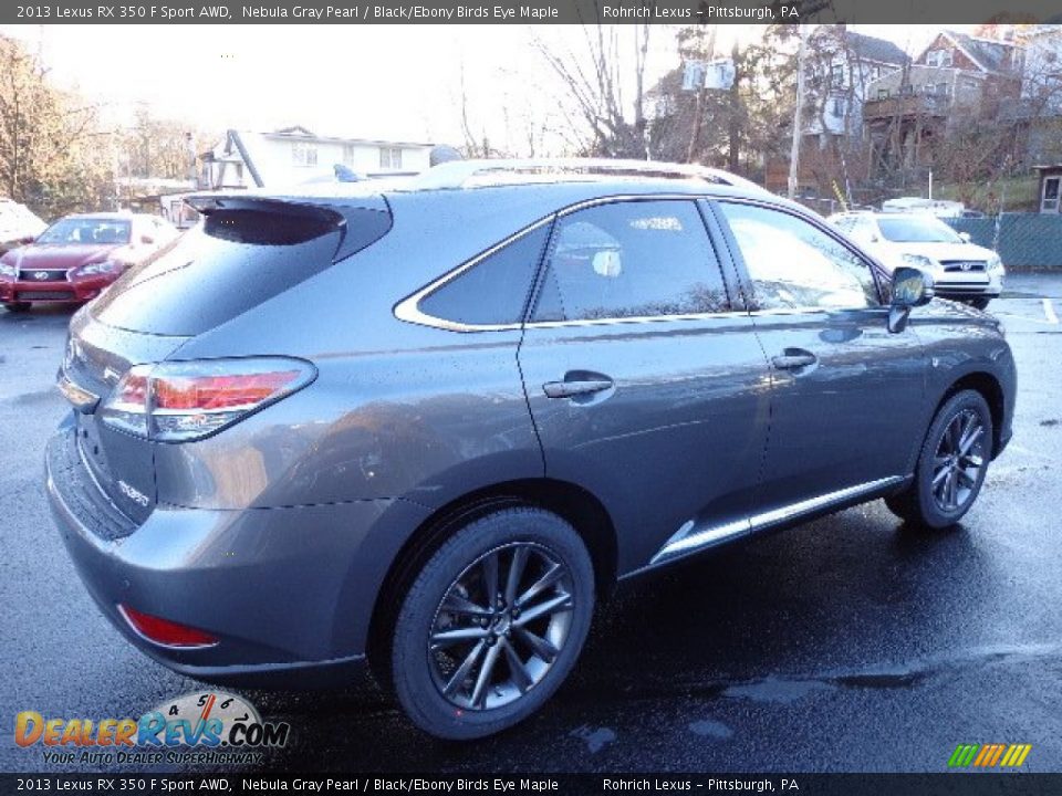 2013 Lexus RX 350 F Sport AWD Nebula Gray Pearl / Black/Ebony Birds Eye Maple Photo #4