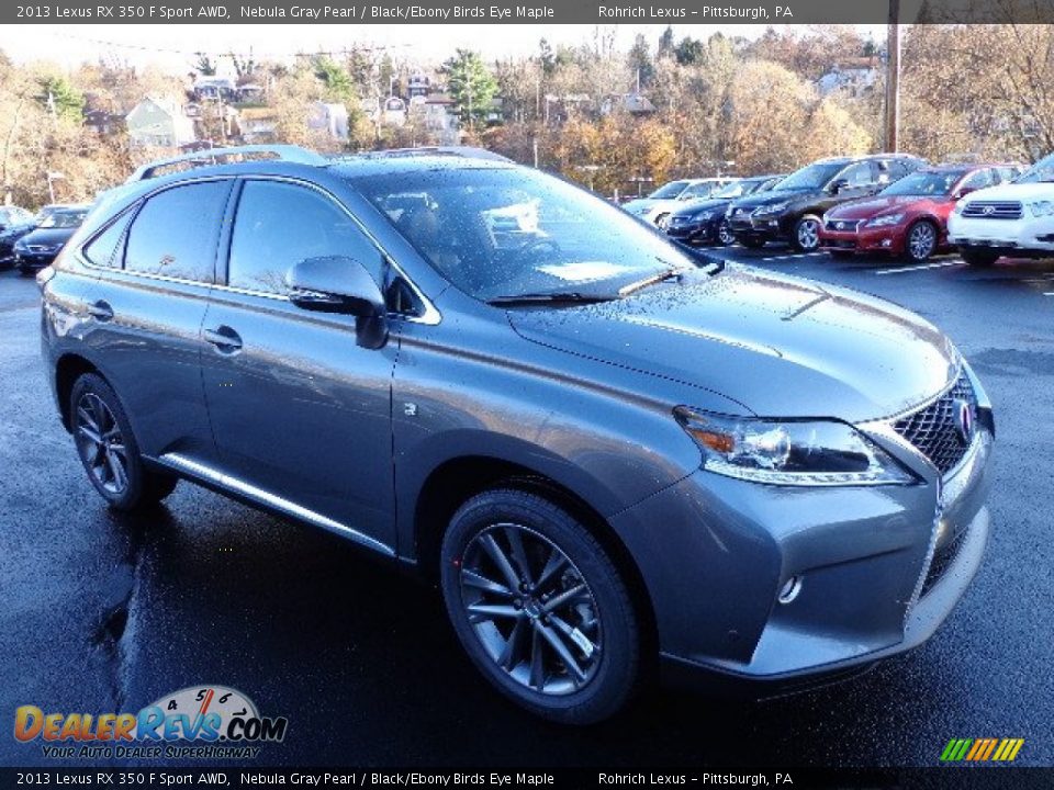 2013 Lexus RX 350 F Sport AWD Nebula Gray Pearl / Black/Ebony Birds Eye Maple Photo #6