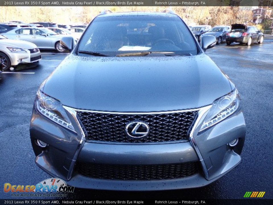 2013 Lexus RX 350 F Sport AWD Nebula Gray Pearl / Black/Ebony Birds Eye Maple Photo #7