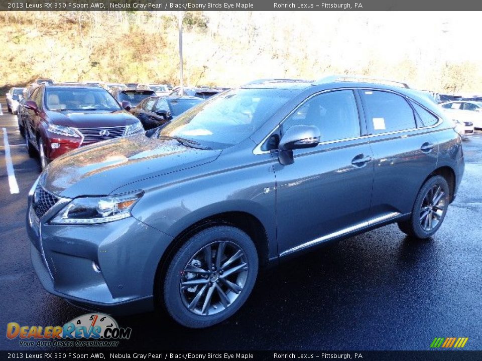 2013 Lexus RX 350 F Sport AWD Nebula Gray Pearl / Black/Ebony Birds Eye Maple Photo #8